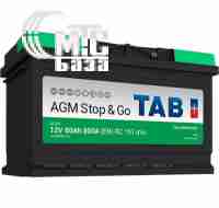 Аккумуляторы Аккумулятор TAB AGM Stop & Go  [213080] 6СТ-80 Ач R EN800 А 315x175x190мм